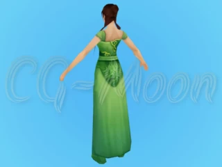 Fabric Seller Woman 3D Model
