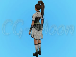 young-girl-3d-model